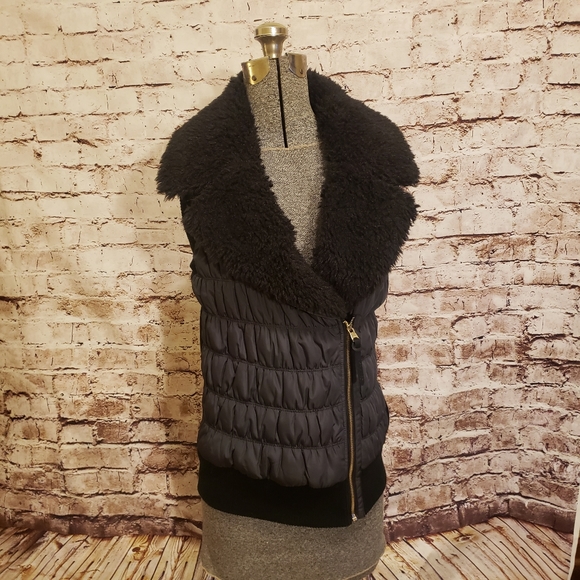 Calvin Klein Performance Vest Detachable Sherpa Collar Medium - Picture 2 of 9